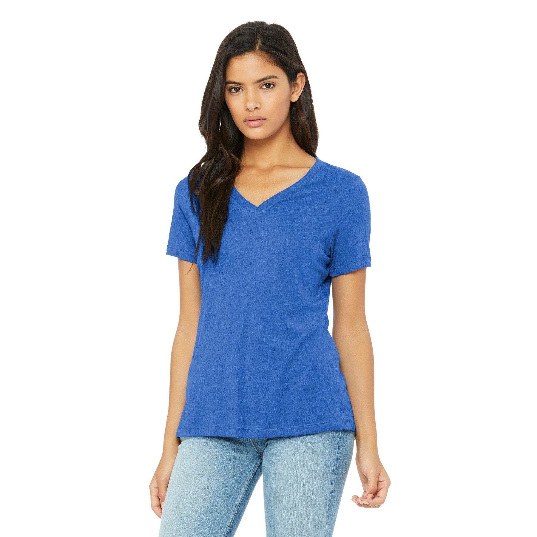 Bella + Canvas-BELLA+CANVAS® Women's Relaxed Triblend V-Neck Tee BC6415-MedTech-3